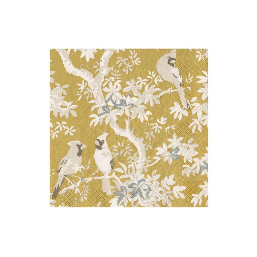 Napkin Gold/Ivy Scenic Songbird 18080c