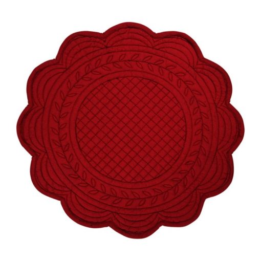 Placemat Round Warm Red 33602