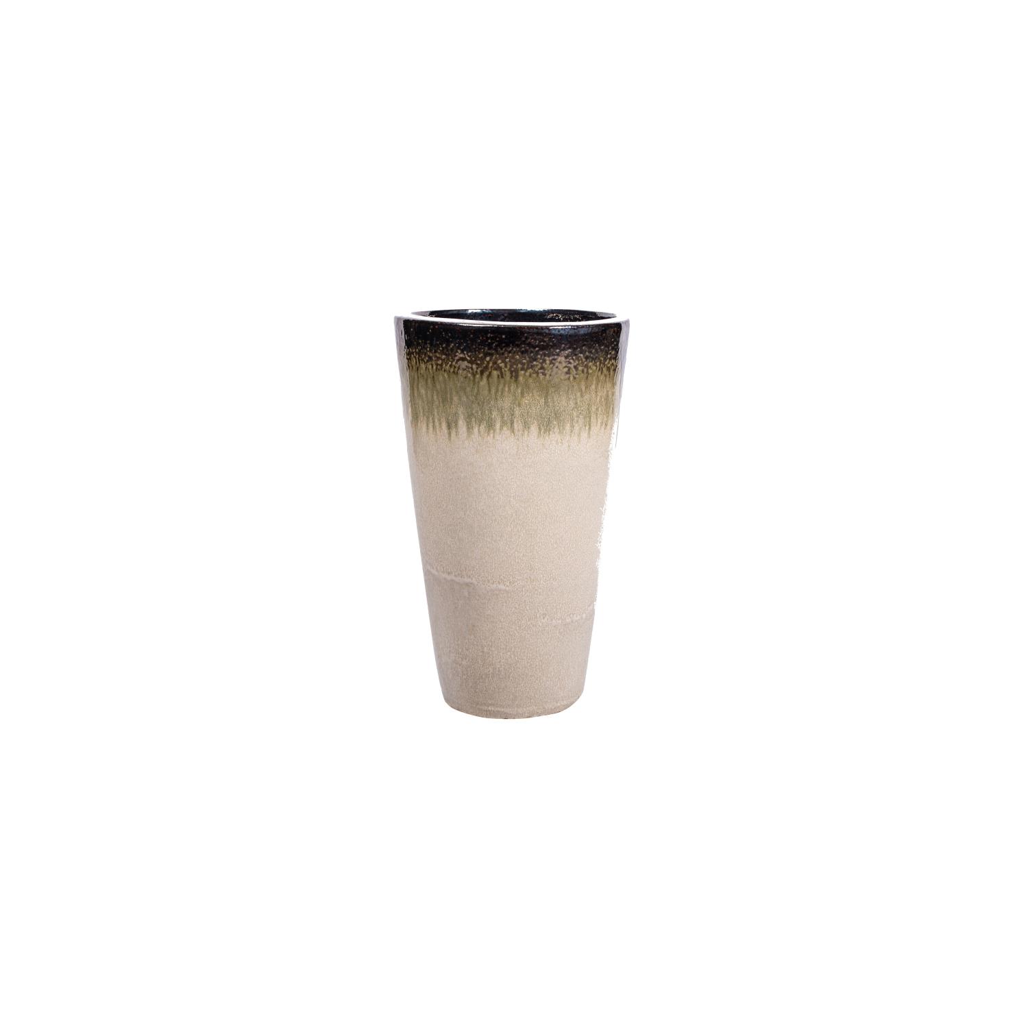 Ceramic Vase Bronze Pearls S 710297