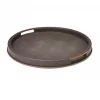Sophie Patterson Shagreen Round Tray Antracite Sp 0086