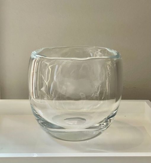 Vase Oval Clear h12cm Glv003