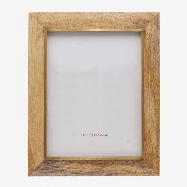 Wood Frame W Gold 20x25cm 0372461