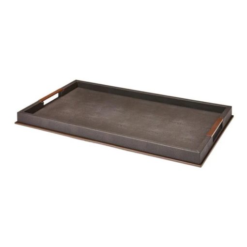 Sophie Patterson Shagreen Tray Antracite L Sp0081