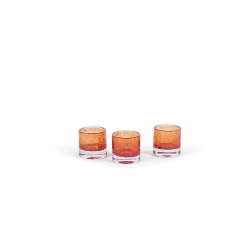 T-light Cylinder Orange Red 8,5x8,5cm dcg1070or