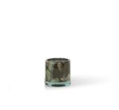 Thick Votive Cylinder Camo Brown 10x10cm Dcg3005