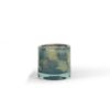 Thick Votive Cylinder Camo Bluegreen 10x10cm  dcg3006