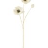 Poppy Spray White 74x12x8cm 49013