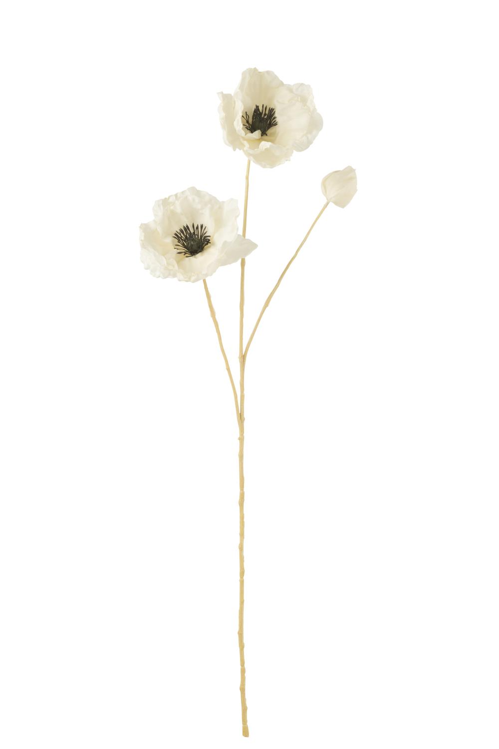 Poppy Spray White 74x12x8cm 49013