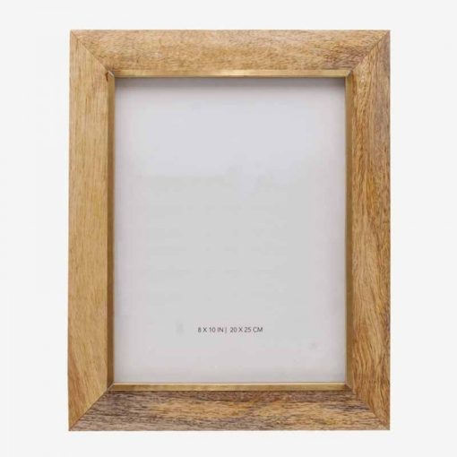 Wood Frame W Gold 20x25cm  0372461