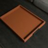 Giobagnara Deco Tray Siena Rust Bronze Handles Medium 48x35cm