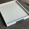 Giobagnara Deco Tray Laurel Grey Bronze Handles Medium 48x35cm