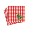 Napkin Christmas Tree Gingham 17170c