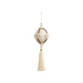 Cream Tread Ball W Tassel S 722365