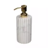 Soap Dispenser Marble White 8x8xh19cm Kal-4137