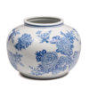 Rose Flower Bowl White Blue Bv 10052