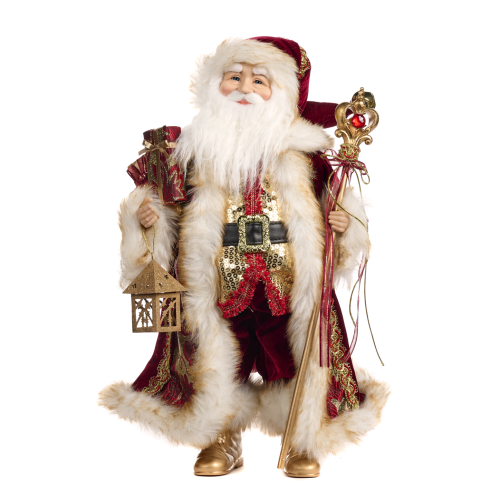 As 25102 Santa W Staff & Lantern 48cm