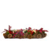 Sa 45613 Votive Holder Pinecone Brown/ Red 42cm