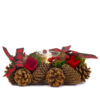 Sa 45614 Votive Holder Poncone  Brown /Red 23cm