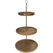 Etagere Mangon Wood Brown 30xh61cm Kal-3975