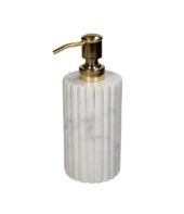 Soap Dispenser Marble White 8x8xh19cm Kal-4137