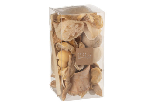 Box Dried Nuts Brown 10x10x20cm 32996