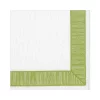 Napkin Green Ribbon Border 15962l