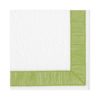 Napkin Green Ribbon Border 15962l