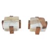 Sq Coasters Travertine Gold 10cm 610-300