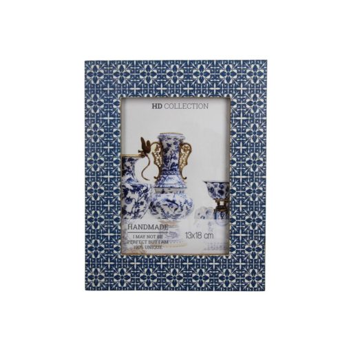 Photo Frame Mango Wood Blue 13x18cm Kal-3677