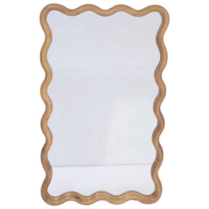 Mirror Rubberwood Natural 55x3,5xh90cm Kal-4994