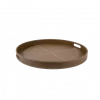 Tray Austin Brown Leather ø56cm 1700100637