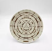 Deep Plate 26cm Tribal Round Brown dip066