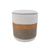 Oyama Stool Natural Boucle Birchwood & Leather 24505