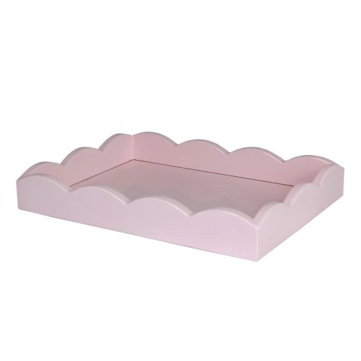 Tray Scalloped Pale Pink 26,5x20cm Tr 6205