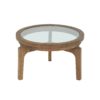 Round Table Beige Oak 60x38h 100-918