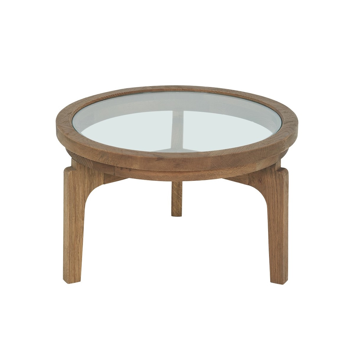 Round Table Beige Oak 60x38h 100-918