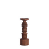 Candle Holder 11xh32cm Bola Wood 6071061