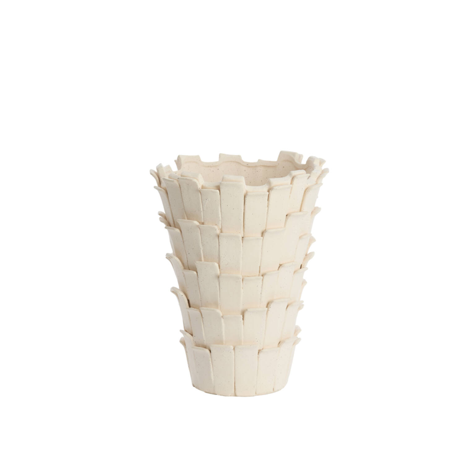 Vase Deco Banya Ceramics 27,5x27xh34cm Matt Cream 5717343