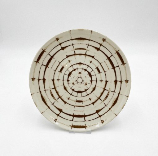 Deep Plate 26cm Tribal Round Brown dip066