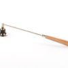 Candle Snuffer Rose Gold Wood Handle. L 30cm 72605