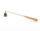 Candle Snuffer Rose Gold Wood Handle. L 30cm 72605