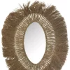 Mirror Oval Braided Grass Nat 74x3xh100cm 41504