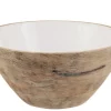 Bowl Mango Wood White 30x30xh13cm 16201620
