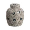 Jar White/Blue/Grey 17xh19cm 613453