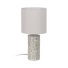 Table lamp White/ Grey Ceramic inkl. shade 29xh59cm 614084
