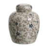 Jar White/Blue/Grey 21xh24cm 613454