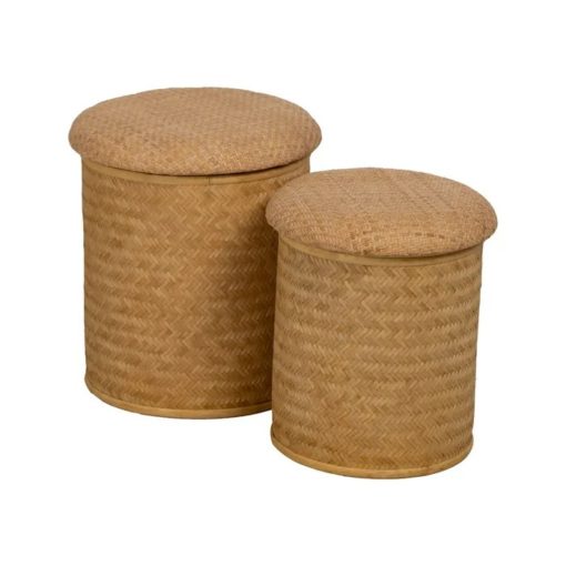 Puff Way Rattan L 40xh43cm 613618