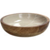 Bowl Leaf Beige 22xh6cm Kal-2363