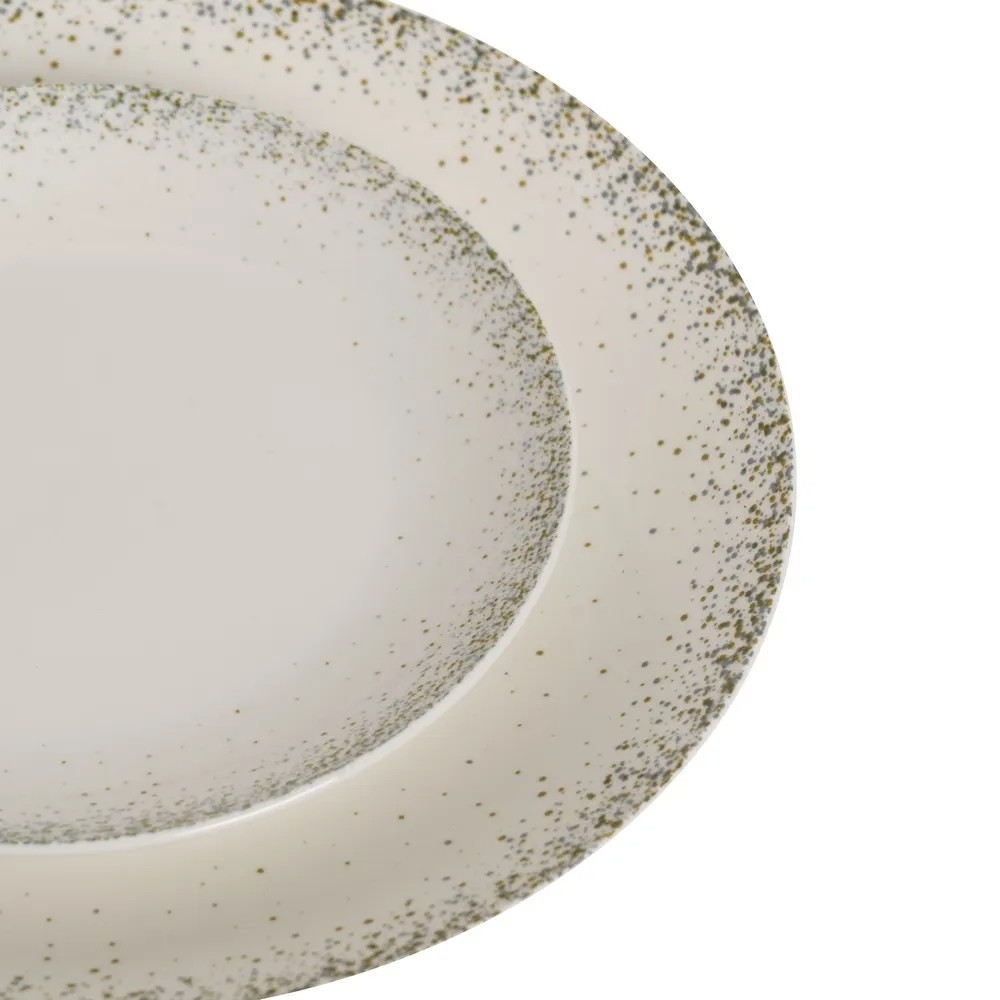 Dinner Plate Green & Greyblue Sparkle ø27cm 614220