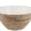 Bowl Mango Wood White 30x30xh13cm 16201620